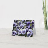 Paarse Pansies Notitiekaartje (Voorkant)