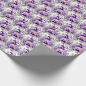 Paarse Pansies Pansy Cadeaupapier (Hoek)