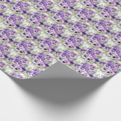 Paarse Pansies Pansy Cadeaupapier (Hoek)