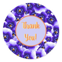  Paarse Pansies Patroon Dank u