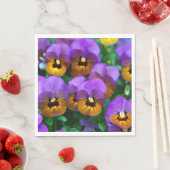 Paarse Pansies Servet (Insitu)