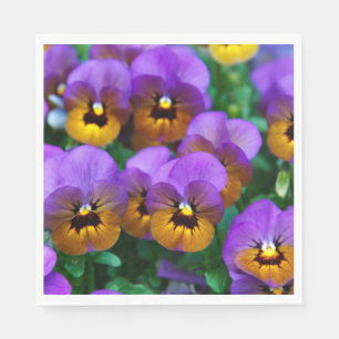 Paarse Pansies Servet