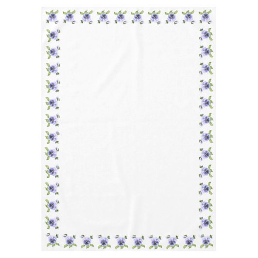 Paarse Pansies Tafelkleed (Voorkant)