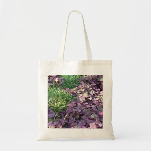 Paarse Pansies Tote Bag (Voorkant)