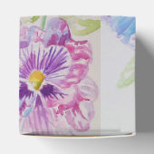 Paarse Pansy Bloemen Party Cake Favor Box Bedankdoosjes (Bovenkant)
