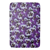 Paarse Pansy Bouquet Badmat (Voorkant Verticaal)