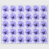Paarse Pansy Cadeaupapier (Vlak)