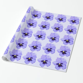Paarse Pansy Cadeaupapier