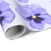 Paarse Pansy Cadeaupapier (Rol Hoek)