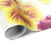 Paarse Pansy Cadeaupapier (Rol Hoek)