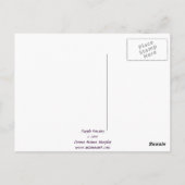 Paarse Pansy - Cheerfulness Briefkaart (Achterkant)