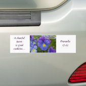 Paarse Pansy - Cheerfulness Bumpersticker (Op auto)