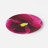  Paarse Pansy Floral Papieren Bordje (Gekanteld)