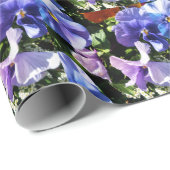 Paarse Pansy Flower Craft of Cadeaupapier (Rol Hoek)