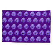 Paarse Pansy Flower naaamless Pattern op Kussensloop (Achterkant)