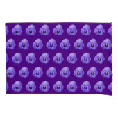 Paarse Pansy Flower naaamless Pattern op Kussensloop (Voorkant)