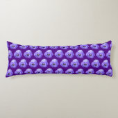 Paarse Pansy Flower naaamless Pattern op Lichaamskussen (Voorkant)