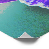 Paarse Pansy Flower Poster Art (Hoek)