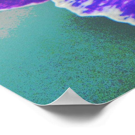 Paarse Pansy Flower Poster Art (Hoek)