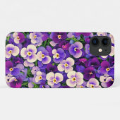 Paarse Pansy Flower Telefoonhoes Case-Mate iPhone Case (Achterkant (horizontaal))