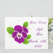 Paarse Pansy Flower Thunder_Cove (Staand voorkant)