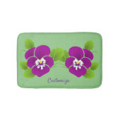 Paarse Pansy Flower Thunder_Cove Badmat (Voorkant)
