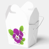 Paarse Pansy Flower Thunder_Cove Bedankdoosjes (Geopend)