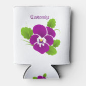 Paarse Pansy Flower Thunder_Cove Blikjeskoeler (Voorkant)