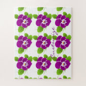 Paarse Pansy Flower Thunder_Cove Legpuzzel (Verticaal)