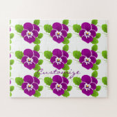 Paarse Pansy Flower Thunder_Cove Legpuzzel (Horizontaal)