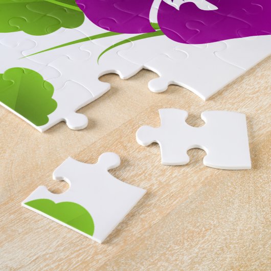 Paarse Pansy Flower Thunder_Cove Legpuzzel (Zijkant)