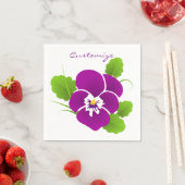 Paarse Pansy Flower Thunder_Cove Servet (Insitu)