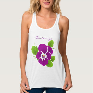 Paarse Pansy Flower Thunder_Cove Tanktop