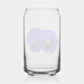 Paarse Pansy Flowers Bloemen Bloemen Blikvorm Glas (Achterkant)