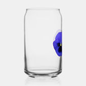 Paarse Pansy Flowers Bloemen Bloemen Blikvorm Glas (Rechts)