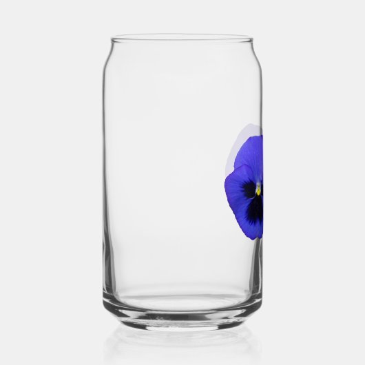 Paarse Pansy Flowers Bloemen Bloemen Blikvorm Glas (Rechts)