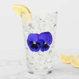 Paarse Pansy Flowers Bloemen Bloemen Glas