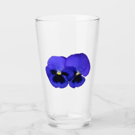 Paarse Pansy Flowers Bloemen Bloemen Glas