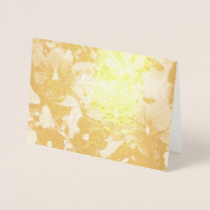 Paarse Pansy Get Well Card Folie Kaarten