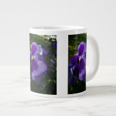 Paarse Pansy Grote Koffiekop (Voorkant rechts)
