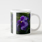Paarse Pansy Grote Koffiekop (Rechts)
