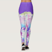 Paarse Pansy Leggings voor grote pansie (Achterkant)