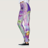 Paarse Pansy Leggings voor grote pansie (Links)