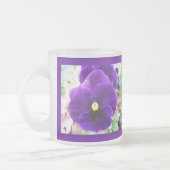 Paarse Pansy Matglas Koffiemok (Links)