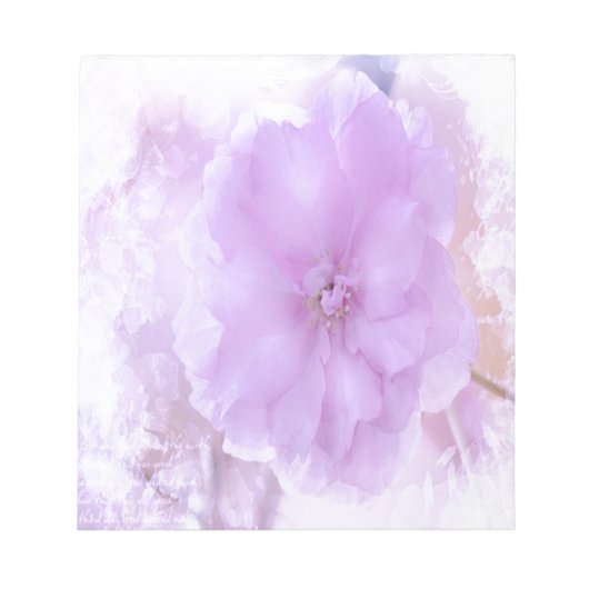 Paarse Pansy Notitieblok (Voorkant)
