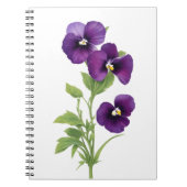 Paarse Pansy Notitieboek (Voorkant)
