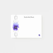 Paarse Pansy Persoonlijke notities Post-it® Notes (Voorkant)