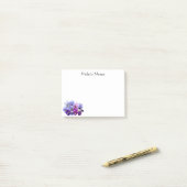 Paarse Pansy Post-it® notes 4 x 3 (Op bureau)