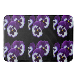 Paarse Pansy Posy Badmat
