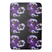 Paarse Pansy Posy Badmat (Voorkant Verticaal)
